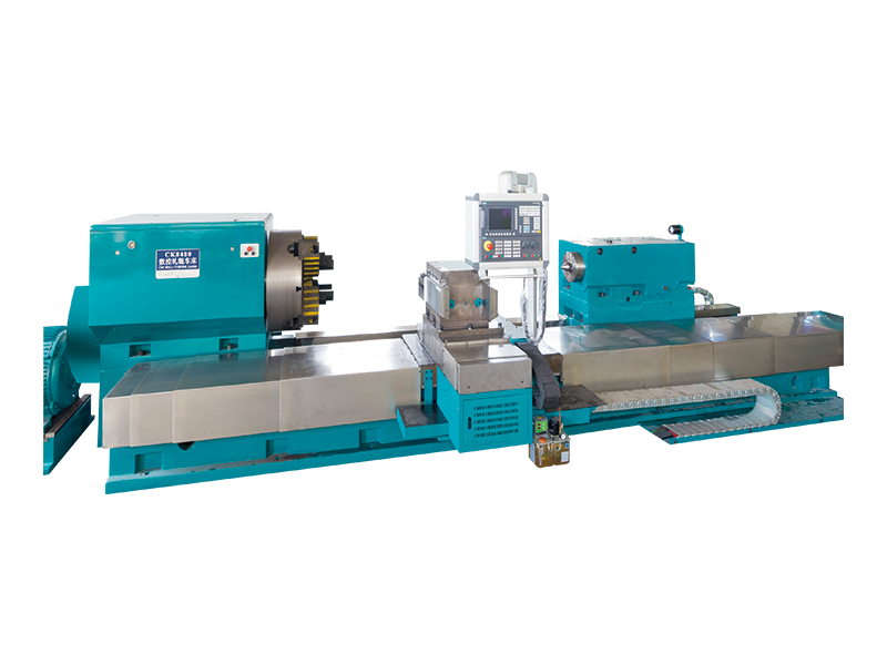 تراش رول CNC CK8480 برای تراشکاری ریز قطعات چدنی و فولادی